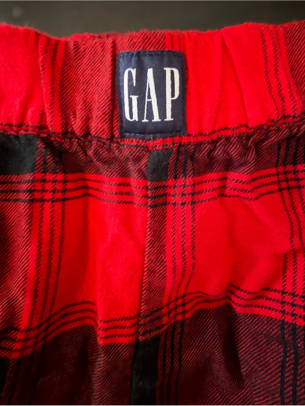GapBody Red Black Plaid Flannel Pajama Pants Women’s Small